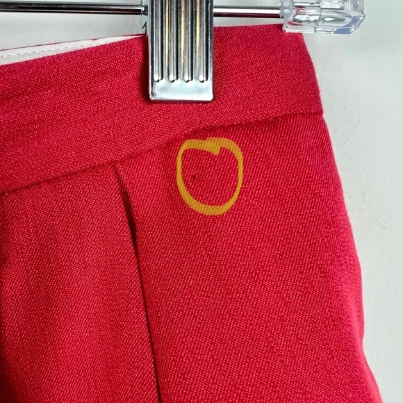 Cutter & Buck Women Bermuda Pleated High Rise Red Dress Shorts Size 8 - Picture 5 of 10